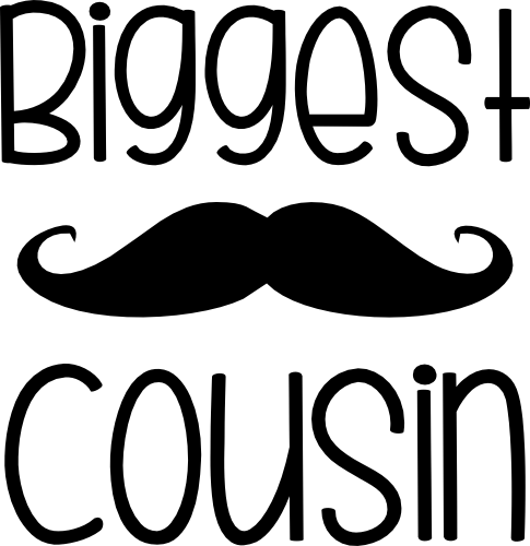 (122-E) Mustache Custom Text