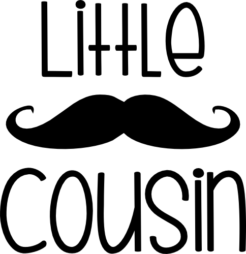 (122-E) Mustache Custom Text