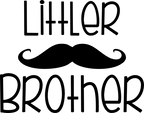 (122-E) Mustache Custom Text
