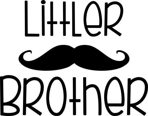 (122-E) Mustache Custom Text