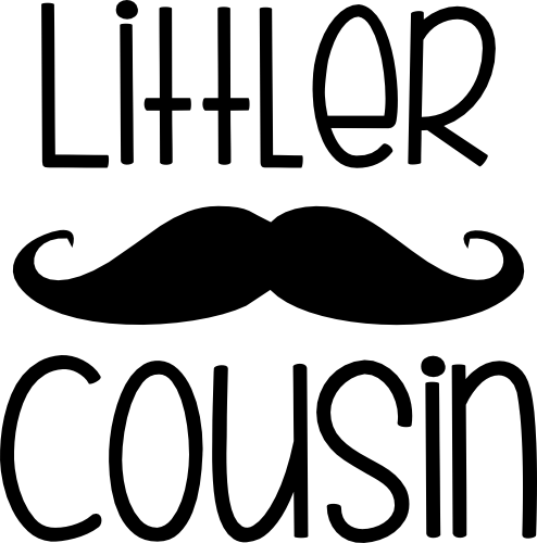 (122-E) Mustache Custom Text