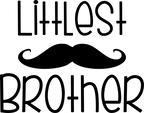 (122-E) Mustache Custom Text