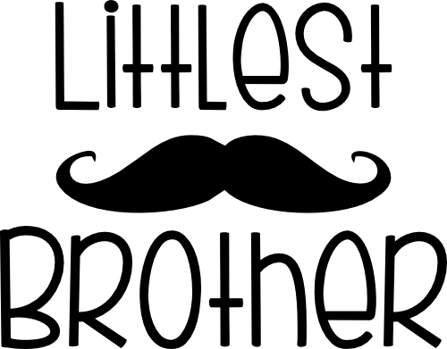 (122-E) Mustache Custom Text