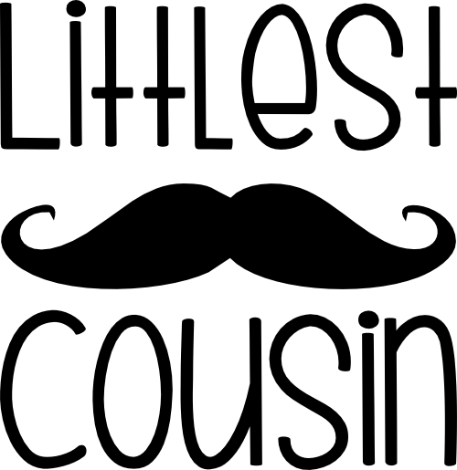(122-E) Mustache Custom Text