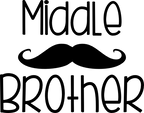 (122-E) Mustache Custom Text