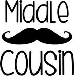 (122-E) Mustache Custom Text