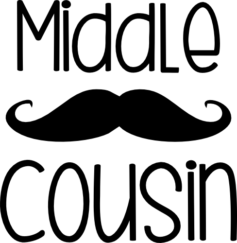 (122-E) Mustache Custom Text