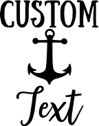 (s122-G) Anchor Family Custom Text