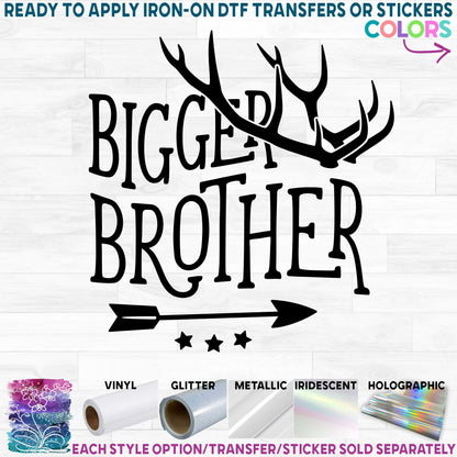 (s126-K-B) Big, Bigger, Biggest, Middle, Little, Littlest, Baby Brother Deer Antlers