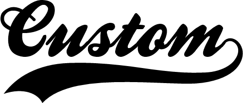 (122-T1) Custom Baseball Tail Iron-On Transfer