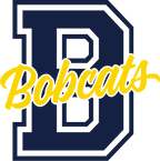 (s123-01) Bobcats Collegiate Letter Team Name Custom Text