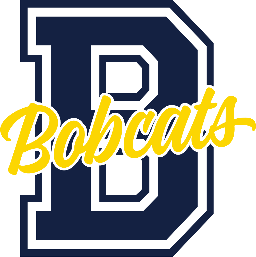 (s123-1) Bobcats Collegiate Letter Team Name Custom Text