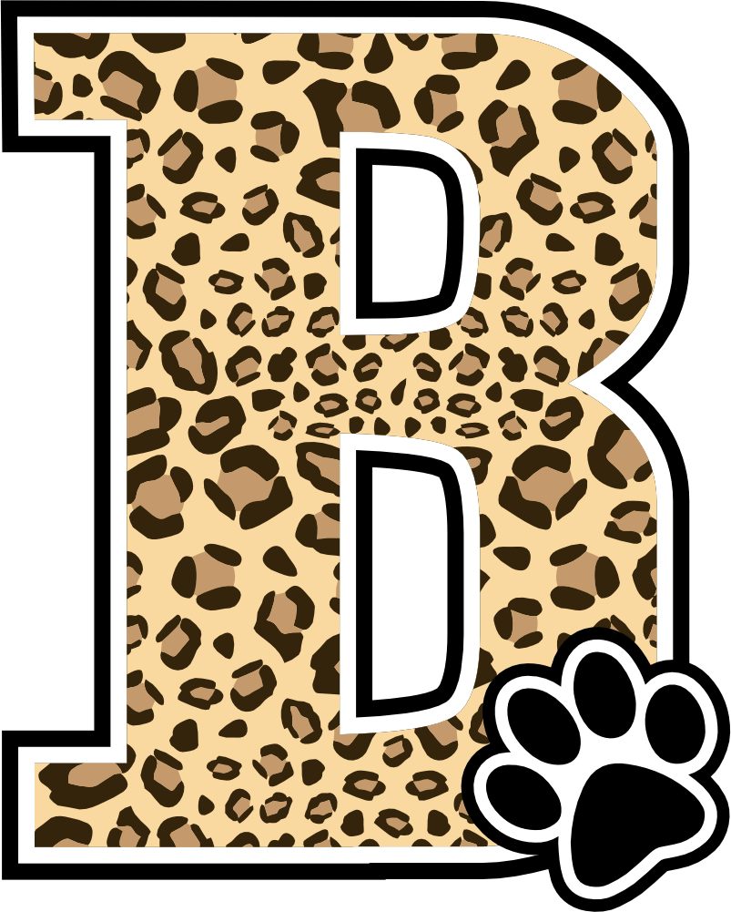(s123-10) Ladycats Paw Print Letter Custom Text Name
