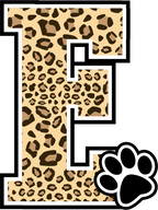 (s123-10) Ladycats Paw Print Letter Custom Text Name