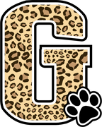 (s123-10) Ladycats Paw Print Letter Custom Text Name