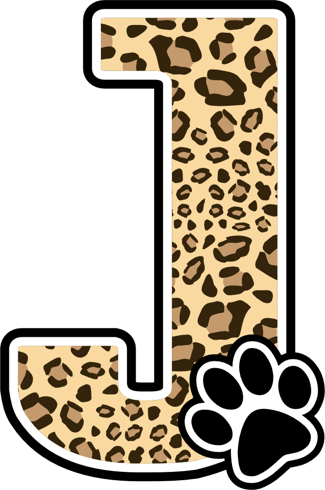 (s123-10) Ladycats Paw Print Letter Custom Text Name