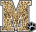 (s123-10) Ladycats Paw Print Letter Custom Text Name