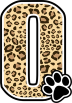 (s123-10) Ladycats Paw Print Letter Custom Text Name