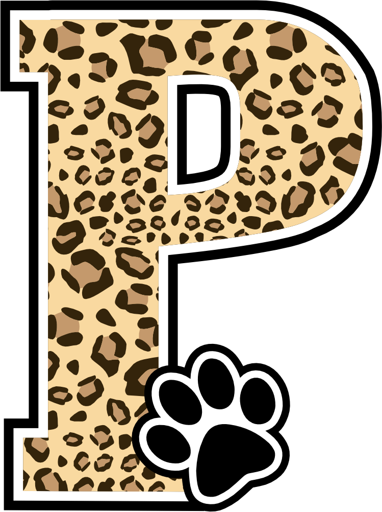 (s123-10) Ladycats Paw Print Letter Custom Text Name