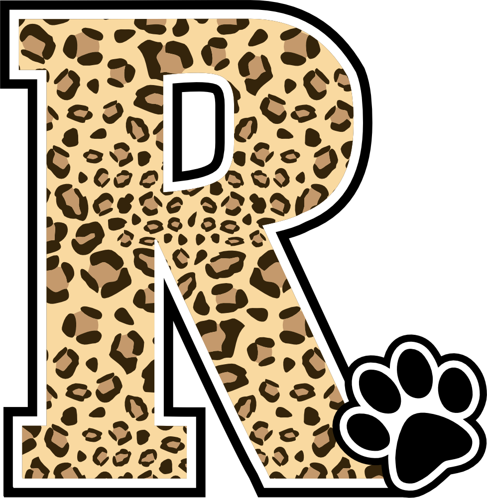 (s123-10) Ladycats Paw Print Letter Custom Text Name