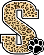 (s123-10) Ladycats Paw Print Letter Custom Text Name