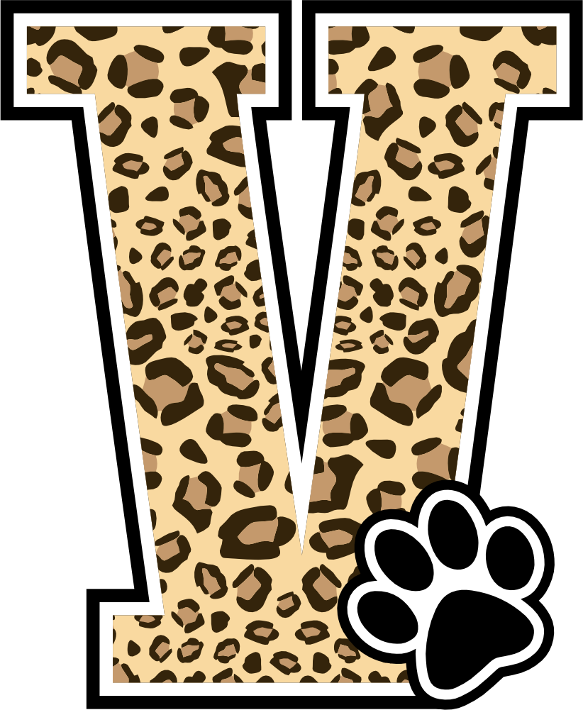 (s123-10) Ladycats Paw Print Letter Custom Text Name