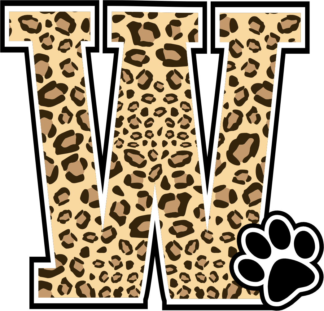 (s123-10) Ladycats Paw Print Letter Custom Text Name