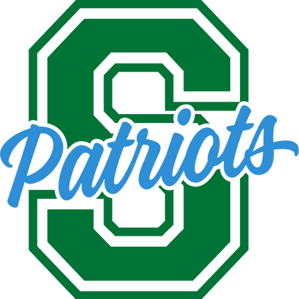 (123-01) S Patriots Collegiate Letter Team Name