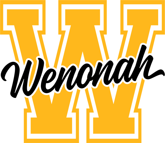 (123-01) W Wenonah Collegiate Letter Team Name