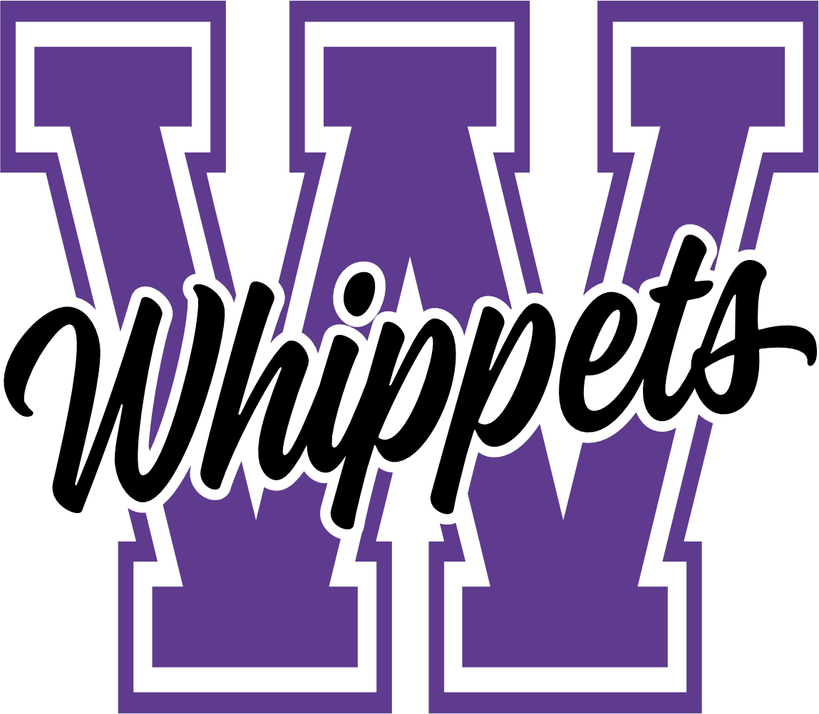 (s123-01) Whippets Collegiate Letter Team Name