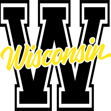 (123-01) W Wisconsin Collegiate Letter Team Name
