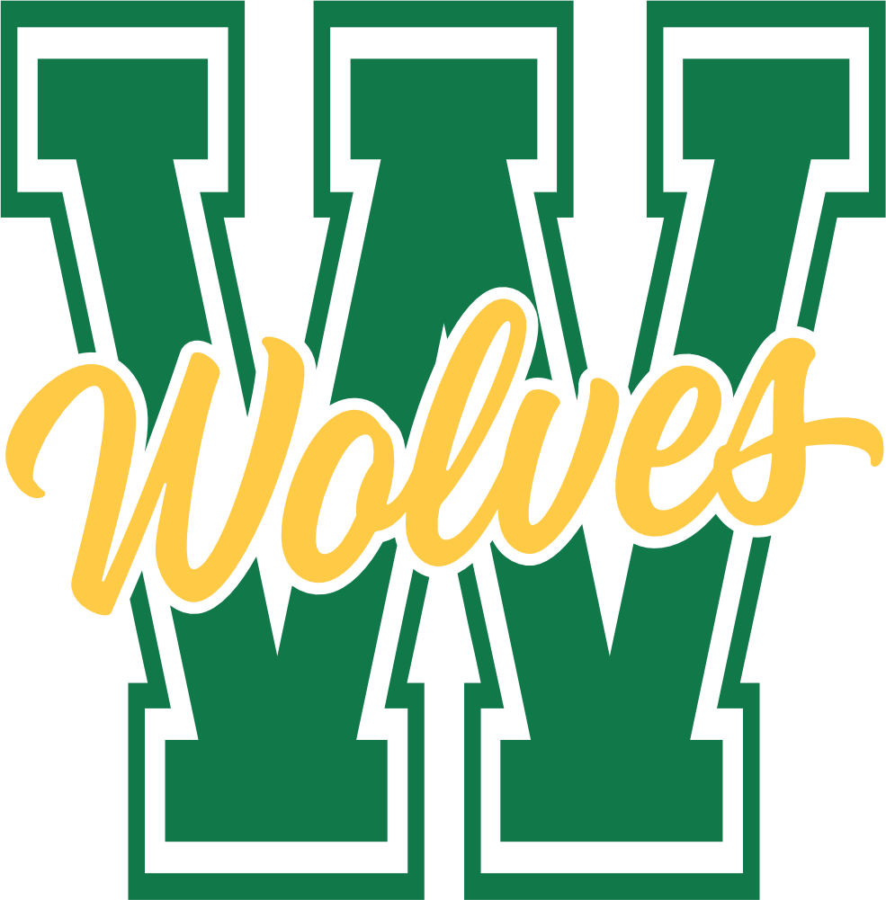 (s123-1) Wolves Collegiate Letter Team Name