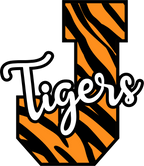 (s123-02) Tigers Tiger Print Letter Team Name Text