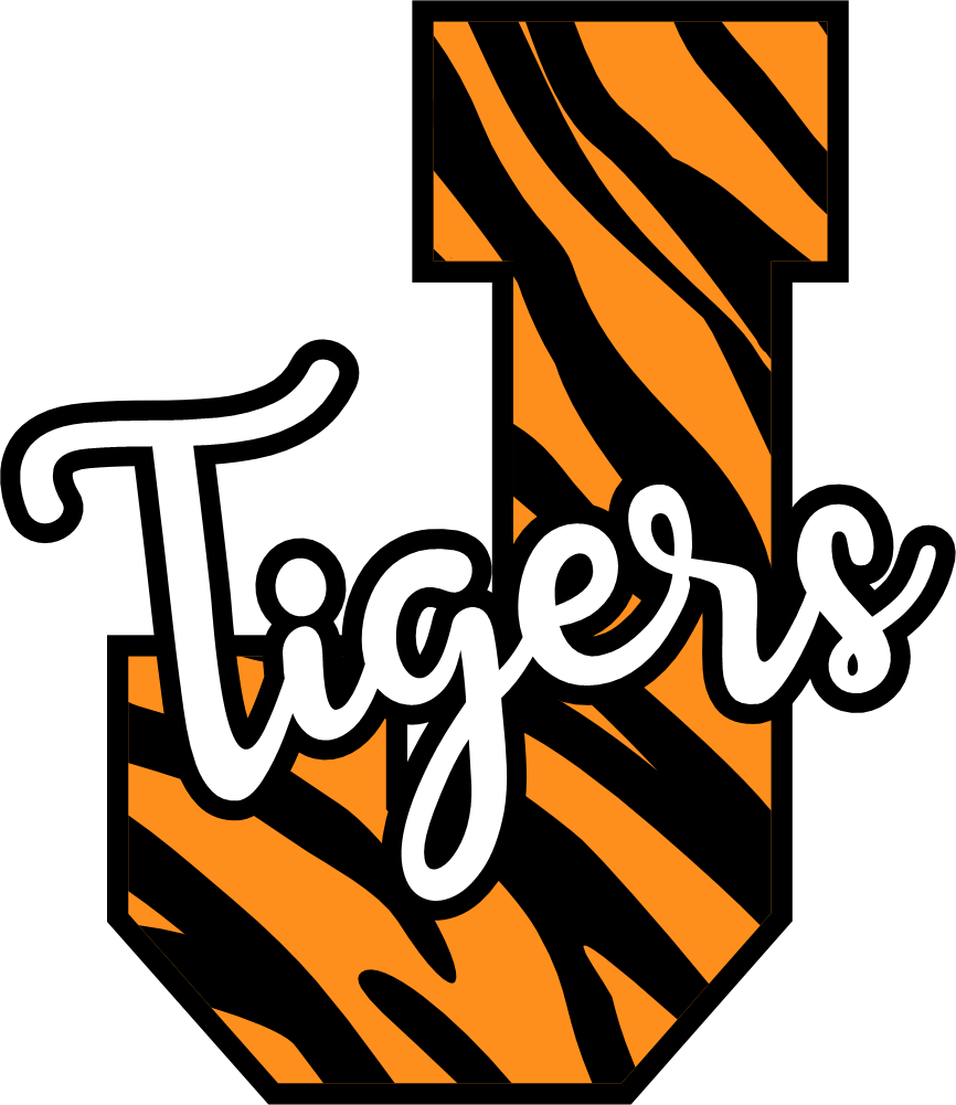(s123-02) Tigers Tiger Print Letter Team Name Text