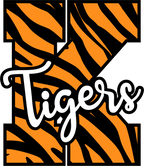 (s123-02) Tigers Tiger Print Letter Team Name Text