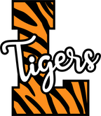 (s123-02) Tigers Tiger Print Letter Team Name Text