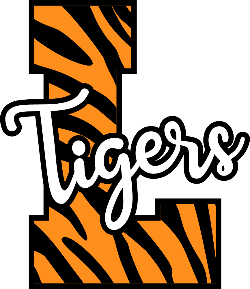(s123-02) Tigers Tiger Print Letter Team Name Text