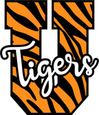 (s123-02) Tigers Tiger Print Letter Team Name Text