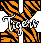 (s123-02) Tigers Tiger Print Letter Team Name Text