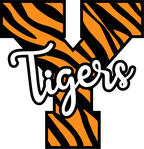 (s123-02) Tigers Tiger Print Letter Team Name Text
