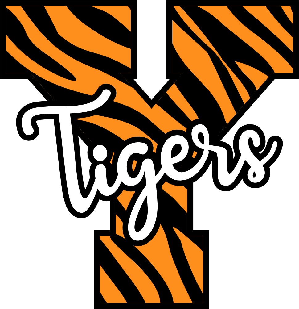 (s123-02) Tigers Tiger Print Letter Team Name Text