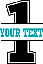 (s123-05) Number Age Custom Text Name