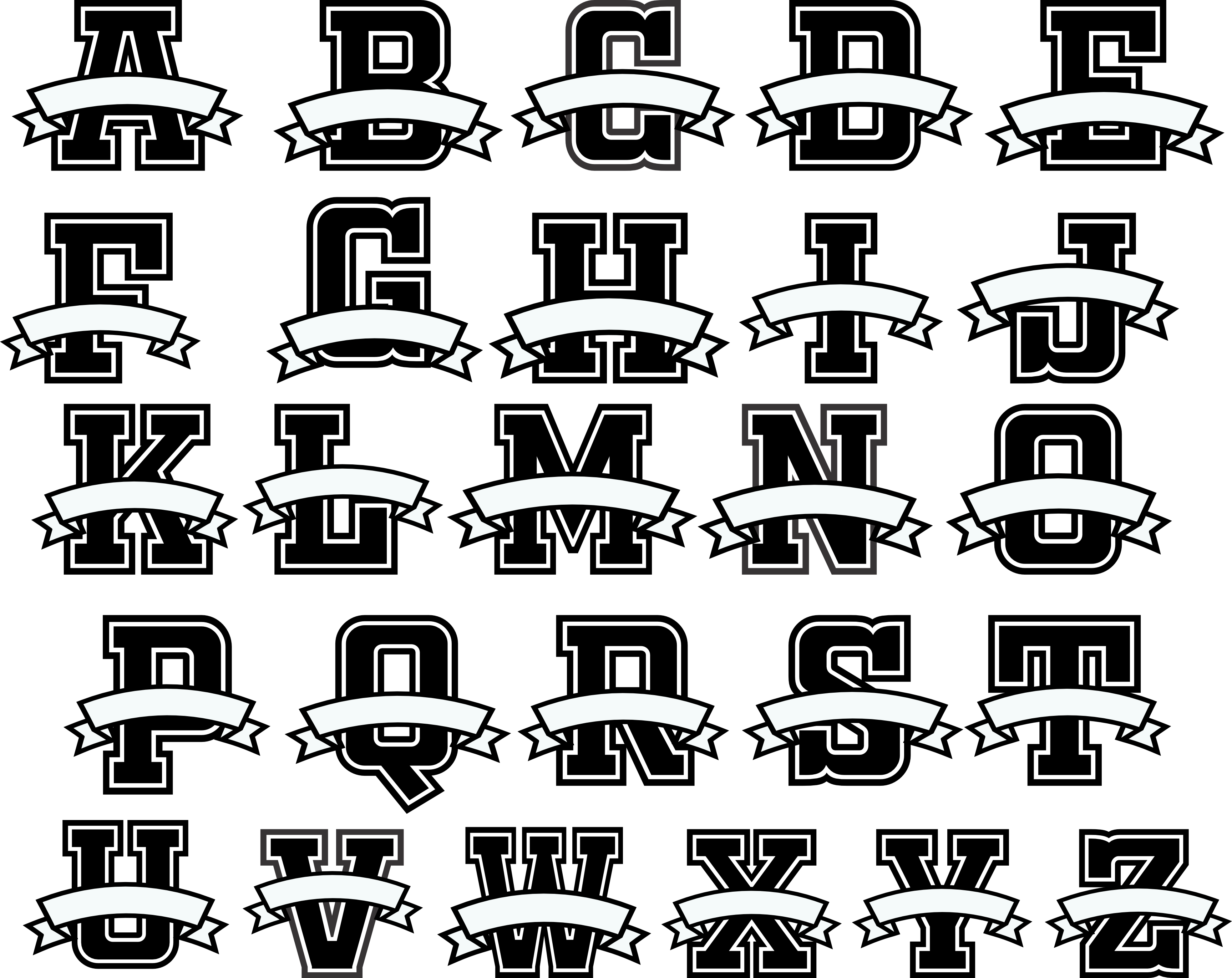 (s123-6) Letter Custom Text Name