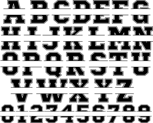 (s123-5) Letter or Number Custom Text Name