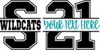 (s123-5) Letter or Number Custom Text Name