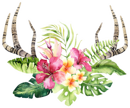 (124-A) Hawaiian Flowers