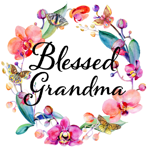 (125-02-N) Watercolor Orchid Wreath Family Custom Text