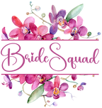 (125-02-Q) Bridal Wedding Party Watercolor Orchid Custom Text