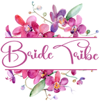 (125-02-Q) Bridal Wedding Party Watercolor Orchid Custom Text