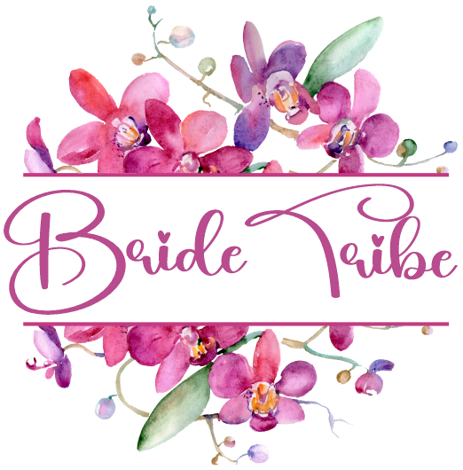 (125-02-Q) Bridal Wedding Party Watercolor Orchid Custom Text